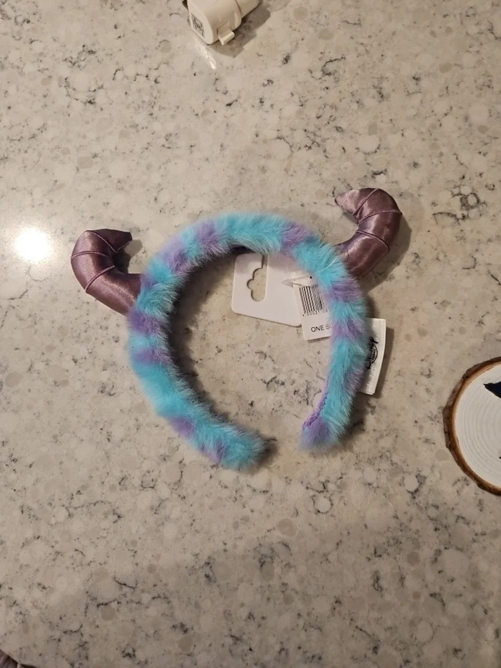Disney Plush Teal & Purple Horned Headband